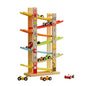 7lane gravity gliding track car toy set for kids