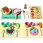 Kids kitchen pretend play set with cutting fruits vegetables