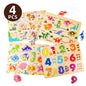 6-in-1 Educational Wooden Puzzles Set for Toddlers