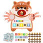 Wooden raccoon math activity board Montessori educational toy