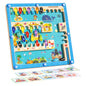 Ocean alphabet maze puzzle with magnetic fishing game