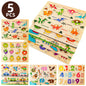 6-in-1 Educational Wooden Puzzles Set for Toddlers