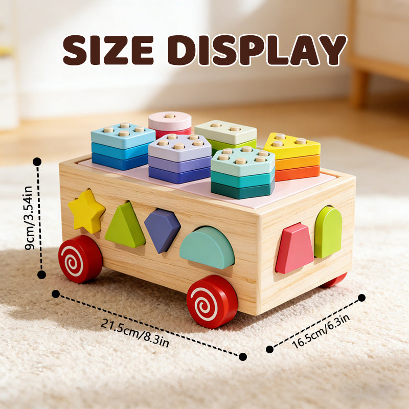 Toddler shape color cognition sorter early education toy

