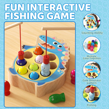 Cool dinosaur themed magnetic fishing playset Dinosaur Version