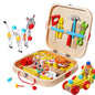 Animal assembly wooden toolbox playset for kids