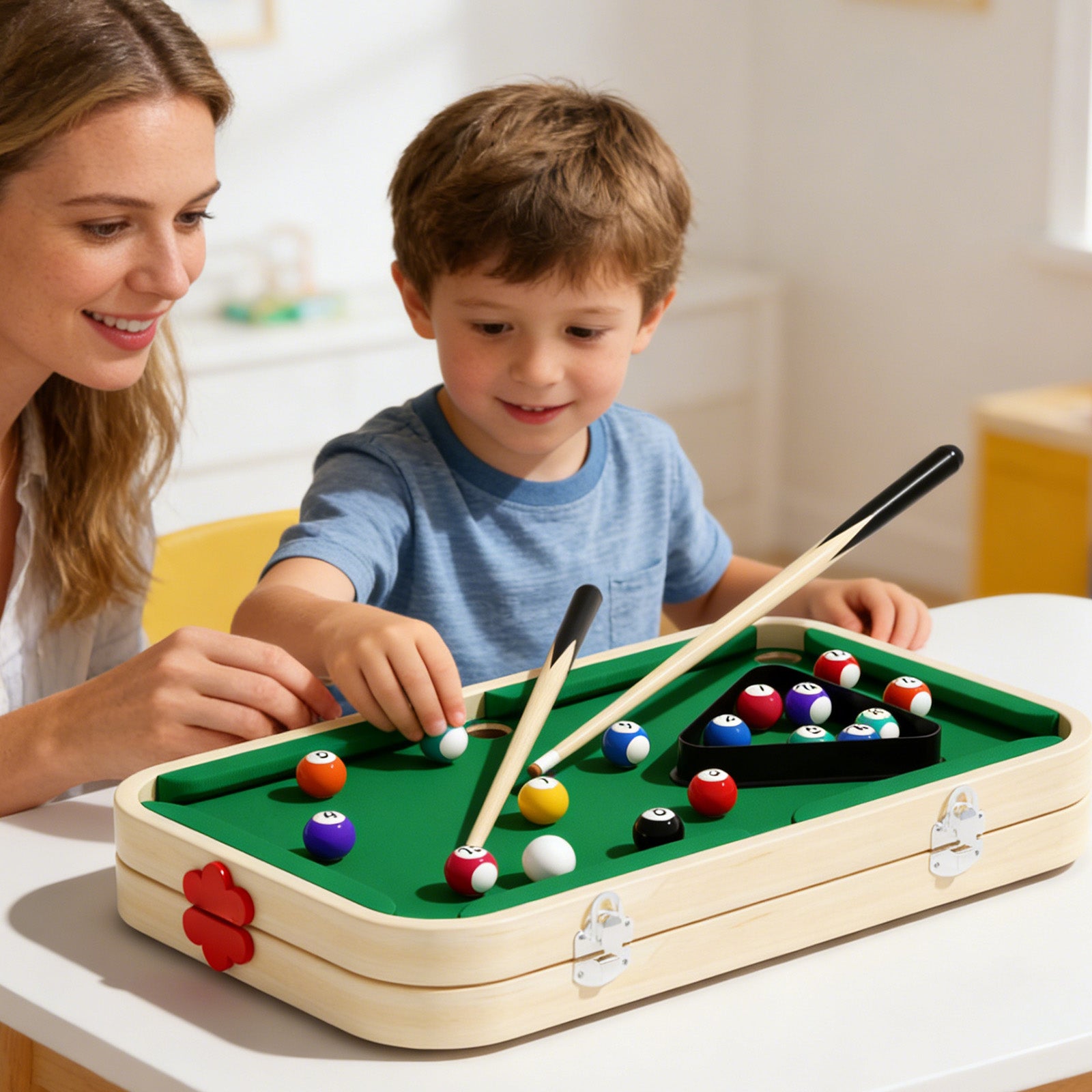 Parent-child interactive wooden sports toy set for kids