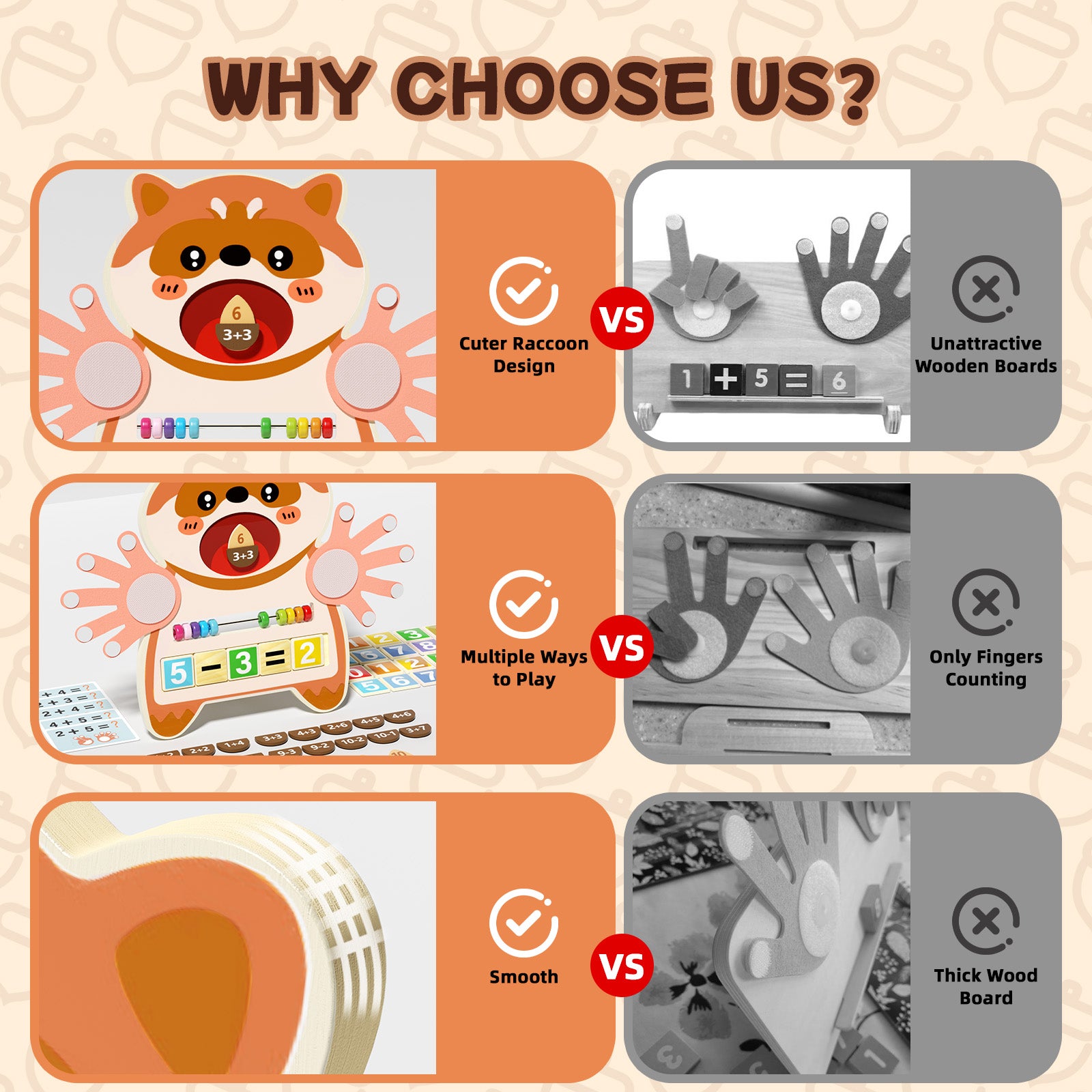 Preschool math learning toy for boys and girls