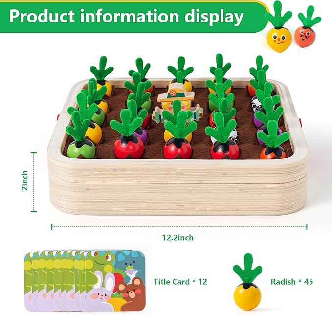 Baby Pull Radish Sensory Toy