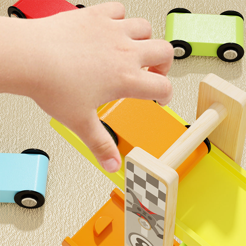 7-Lane Gliding Track Car Toy Set