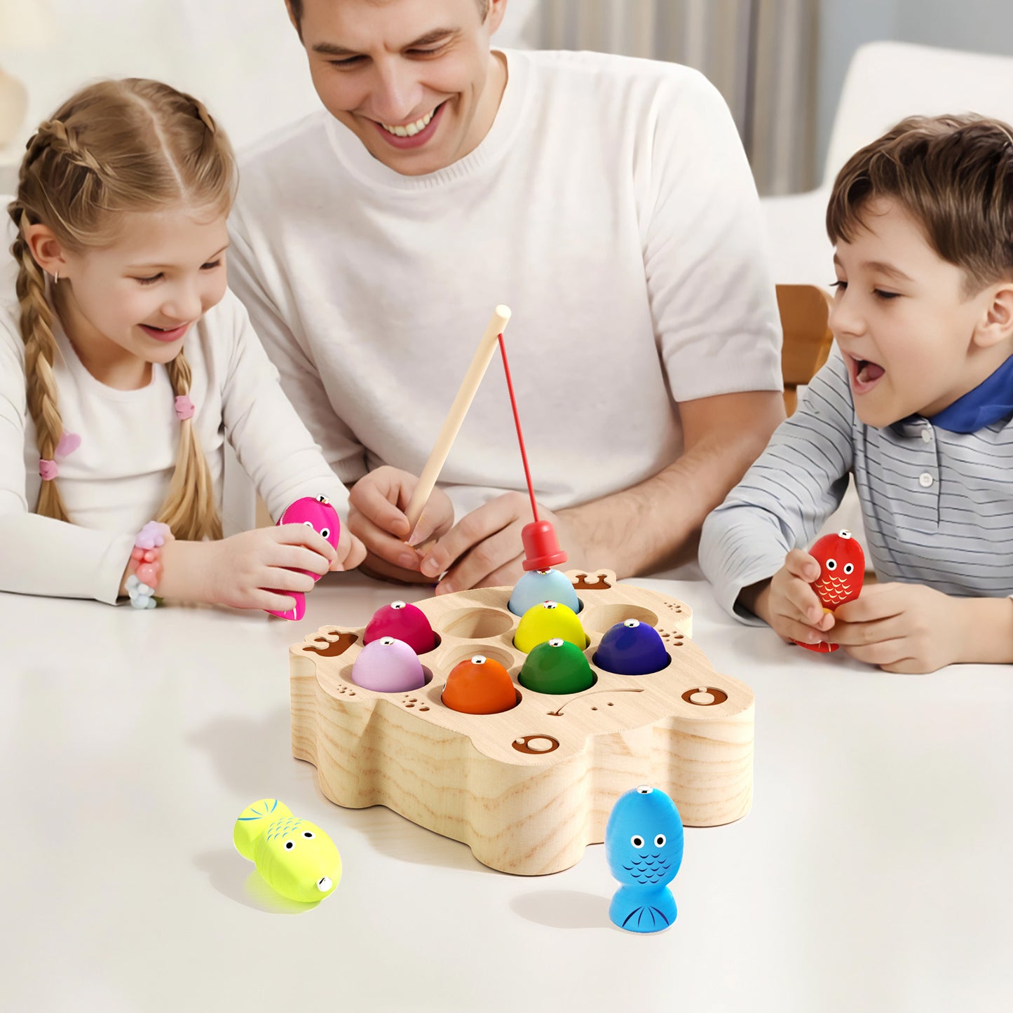 Lovely frog shape magnetic fishing toy early education gift