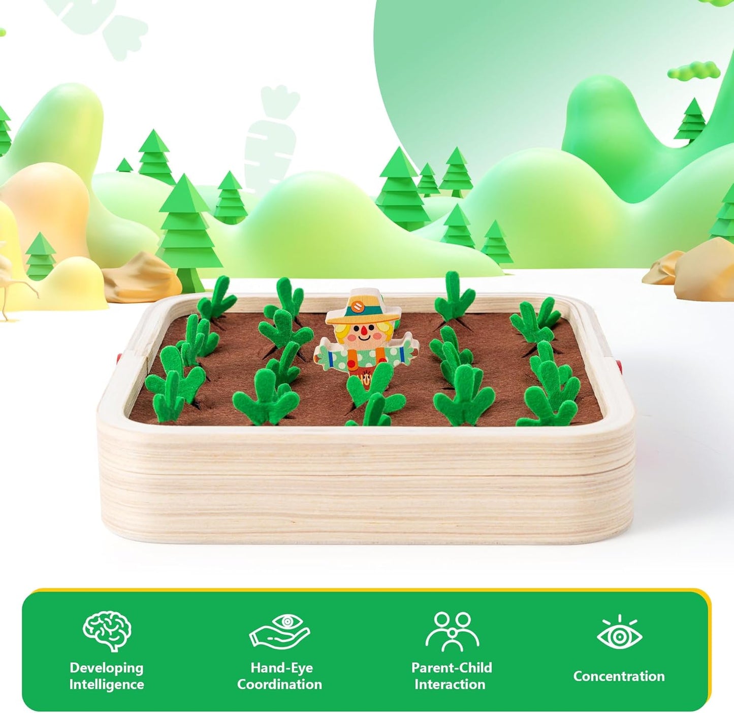Baby Pull Radish Sensory Toy