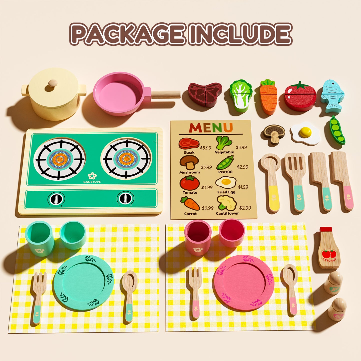 Kids Kitchen Cutting Play Set