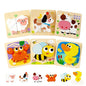 6-Pack Animal Wooden Puzzles for Toddlers